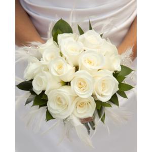 Ivory Rose Hand Tied